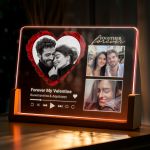 Οριζόντιο Φωτιστικό LED, Επιτραπέζιο με Ονόματα και Αφιέρωση