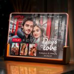 Φωτιστικό LED Οριζόντιο με Φωτογραφίες, Δώρο για Ζευγάρι