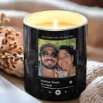 Σετ 2 Κεριά Matching με Φωτογραφίες, Δώρο Αγίου Βαλεντίνου