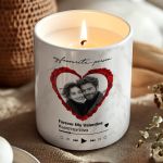 Σετ 2 Αρωματικά Κεριά Vanilla με Φωτογραφίες, Δώρο για Ζευγάρια