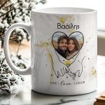 Σετ 2 Κούπες Matching με Αφιέρωση, Δώρο Επετείου για Ζευγάρια