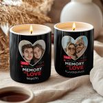 Σετ 2 Αρωματικά Κεριά Matching με Φωτογραφίες σε Σχήμα Καρδιά