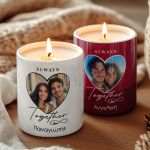 Σετ 2 Κεριά Matching Matching με Φωτογραφίες, Δώρο για Ζευγάρια