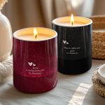 Σετ 2 Κεριά με Φωτογραφίες σε Σχήμα Καρδιά, Δωρο Επετείου