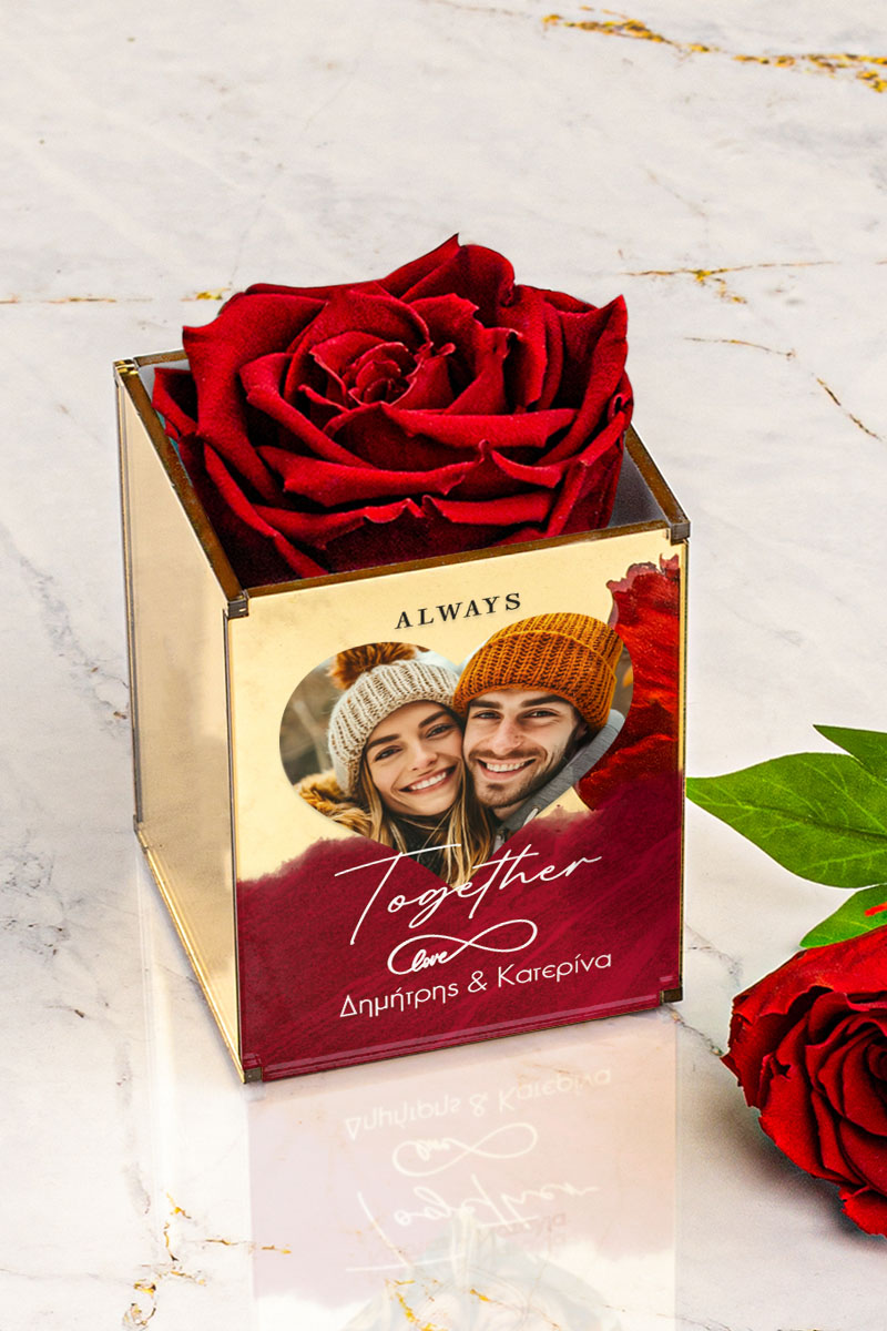 Παντοτινό Τριαντάφυλλο, Forever Red Rose, Δώρο για Ζευγάρι