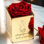 Τριαντάφυλλο σε Θήκη, Forever Red Rose, Δώρο για Ζευγάρια