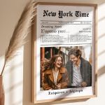 Κορνίζα με Φωτογραφίες σε Στυλ Εφημερίδας, Δώρο για Επέτειο