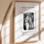 Κορνίζα με Φωτογραφία σε στυλ Τράπουλα, Δώρο για Ζευγάρια