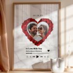 Κορνίζα με Φωτογραφία σε Σχήμα Καρδία, Ρομαντικό Δώρο