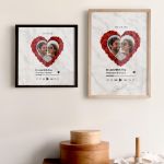 Κορνίζα με Φωτογραφία σε Σχήμα Καρδία, Ρομαντικό Δώρο