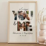 Κορνίζα με Φωτογραφίες και Ημερομηνία, Δώρο για Ζευγάρια