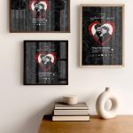 Κορνίζα με Φωτογραφία σε Σχήμα Καρδιά, Δώρο για Ζευγάρι