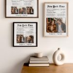 Κορνίζα με Φωτογραφίες σε Στυλ Εφημερίδας, Δώρο για Επέτειο