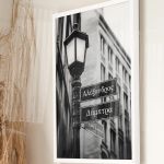 Κορνίζα με Ονόματα σε Στυλ Πινακίδας Διεύθυνσης, Δώρο Ζευγαριού