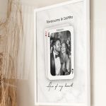 Κορνίζα με Φωτογραφία σε στυλ Τράπουλα, Δώρο για Ζευγάρια