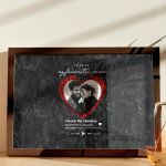 Κορνίζα με Φωτογραφία σε Σχήμα Καρδιά, Δώρο για Ζευγάρι