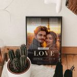 Κορνίζα με Φωτογραφία με Σχέδιο Insta Story, Δώρο για Ζευγάρι