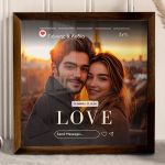 Κορνίζα με Φωτογραφία με Σχέδιο Insta Story, Δώρο για Ζευγάρι