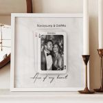 Κορνίζα με Φωτογραφία σε στυλ Τράπουλα, Δώρο για Ζευγάρια