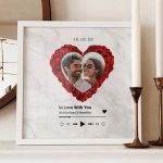 Κορνίζα με Φωτογραφία σε Σχήμα Καρδία, Ρομαντικό Δώρο