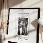 Κορνίζα με Φωτογραφία σε στυλ Τράπουλα, Δώρο για Ζευγάρια