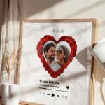 Κορνίζα με Φωτογραφία σε Σχήμα Καρδία, Ρομαντικό Δώρο