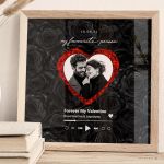 Κορνίζα με Φωτογραφία σε Σχήμα Καρδιά, Δώρο για Ζευγάρι