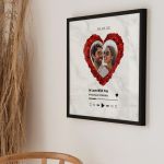 Κορνίζα με Φωτογραφία σε Σχήμα Καρδία, Ρομαντικό Δώρο