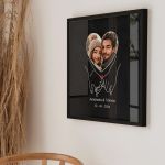 Κορνίζα με Φωτογραφία Ζευγαριού σε Σχήμα Καρδία