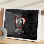 Κορνίζα με Φωτογραφία σε Σχήμα Καρδιά, Δώρο για Ζευγάρι