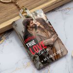 Μπρελόκ Golden Mirror με Φωτογραφία, Δώρο για Ζευγάρι