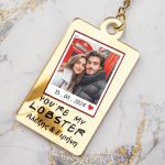 Μπρελόκ Golden Mirror με Ονόματα, Δώρο για Ζευγάρια