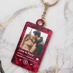 Μπρελόκ Golden Mirror με Τριαντάφυλλα και Φωτογραφία