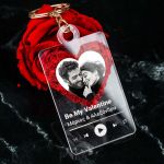 Μπρελόκ Κλειδιών Plexi με Φωτογραφία, Δώρο για Ζευγάρια