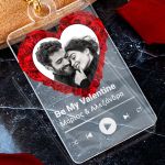 Μπρελόκ Κλειδιών Plexi με Φωτογραφία, Δώρο για Ζευγάρια