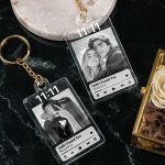 Σετ 2 Μπρελόκ Κλειδιών με Ονόματα και Τραγούδι για Ζευγάρι
