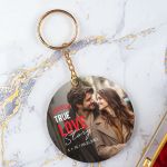 Μπρελόκ Κλειδιών Ξύλινο Προσωποποιημένο, Δώρο για Ζευγάρι