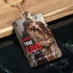 Μπρελόκ Κλειδιών Ξύλινο με Φωτογραφία, Δώρο για Ζευγάρι