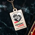 Ξύλινο Μπρελόκ Κλειδιών με Φωτογραφία, Δώρο για Ζευγάρια