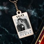 Μπρελόκ Ξύλινο με Φωτογραφία, Δώρο για Ζευγάρι