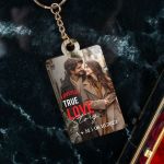 Μπρελόκ Κλειδιών Ξύλινο με Φωτογραφία, Δώρο για Ζευγάρι