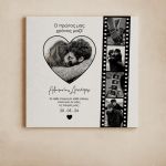 Πίνακας σε Καμβά με Φωτογραφίες Film, Δώρο για Ζευγάρι