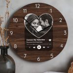 Ρολόι Τοίχου με Προσωποποιημένη Φωτογραφία, Δώρο για Ζευγάρι