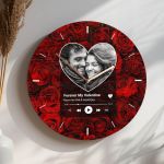 Ρολόι Τοίχου με Προσωποποιημένη Φωτογραφία, Δώρο για Ζευγάρι