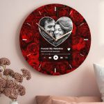 Ρολόι Τοίχου με Προσωποποιημένη Φωτογραφία, Δώρο για Ζευγάρι