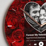 Ρολόι Τοίχου με Προσωποποιημένη Φωτογραφία, Δώρο για Ζευγάρι