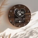 Ρολόι Τοίχου με Προσωποποιημένη Φωτογραφία, Δώρο για Ζευγάρι