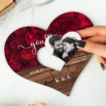 Ξύλινο Παζλ Καρδιά με Αφιέρωση, Δώρο Επετείου για Ζευγάρια