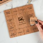 Ξύλινο Παζλ με Βάση & Πλαίσιο, DIY