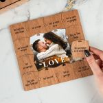 Ξύλινο Παζλ με Βάση & Πλαίσιο, 12 Reasons To Love You